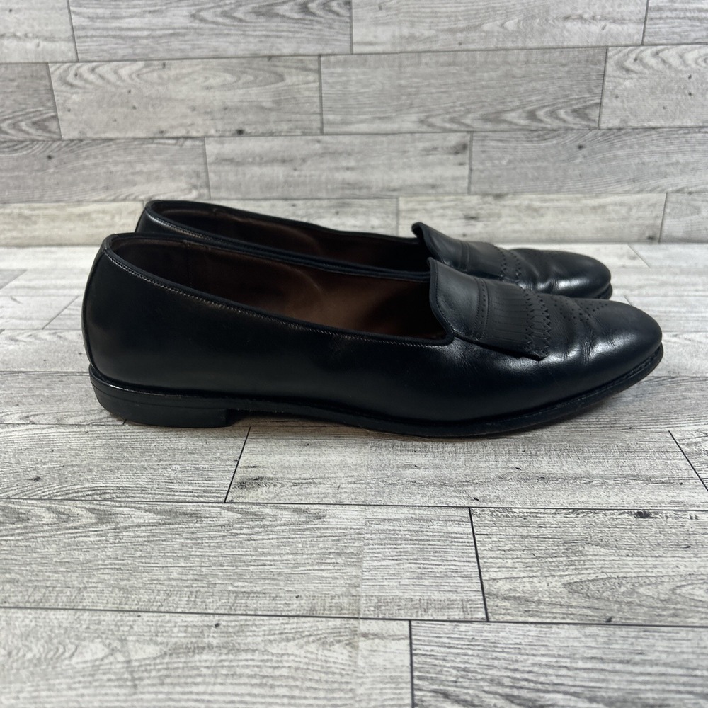 Allen Edmonds Chadwick Women Black Leather Pleated Skirt Loafer Flats Shoe SZ 9B - Picture 8 of 14